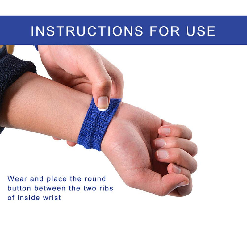 pengxiaomei 16PCS Travel Sickness Bands, Motion Travel Sickness Bands Adults Children with Acupressure Anti Nausea For Sea Car Flying Pregnancy - BeesActive Australia