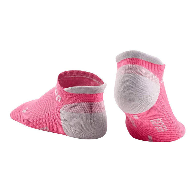 [AUSTRALIA] - CEP Women’s No Show Running Socks - Compression Socks for Performance 2 3.0 - Rose/Light Grey 