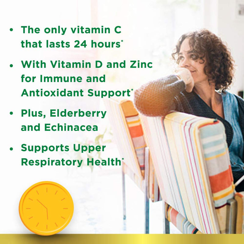 Nature's Bounty Immune 24 Hour +, 24 Hour Immune Support From Ester C, 100 Rapid Release Softgels, 100 Count 1000mg, 100CT - BeesActive Australia