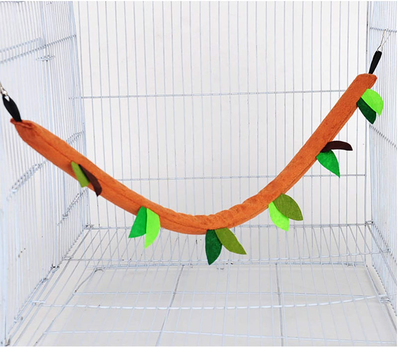 Hamiledyi Hamster Hammock Small Animals Hanging Warm Bed House Organic Natural Apple Wood Chewing Stick Rat Cage Nest Accessories Toy Hanging Tunnel and Swing for Sugar Glider Squirrel - BeesActive Australia