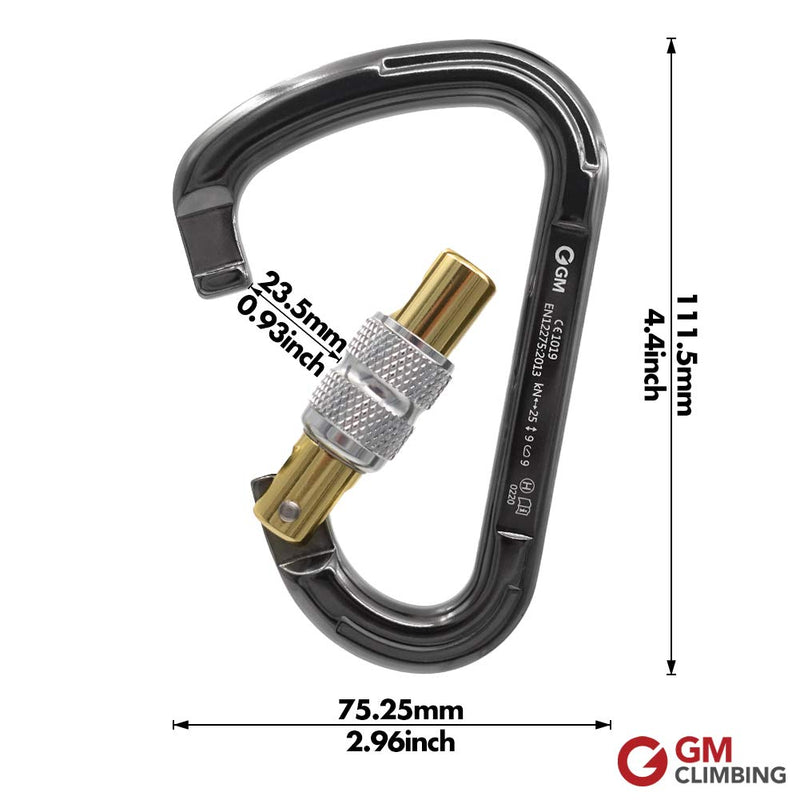 GM CLIMBING Micro Belay Device Tubular V-grooved or Belay Package EN 15151-2 UIAA Certified Belay Package with Carabiner - BeesActive Australia