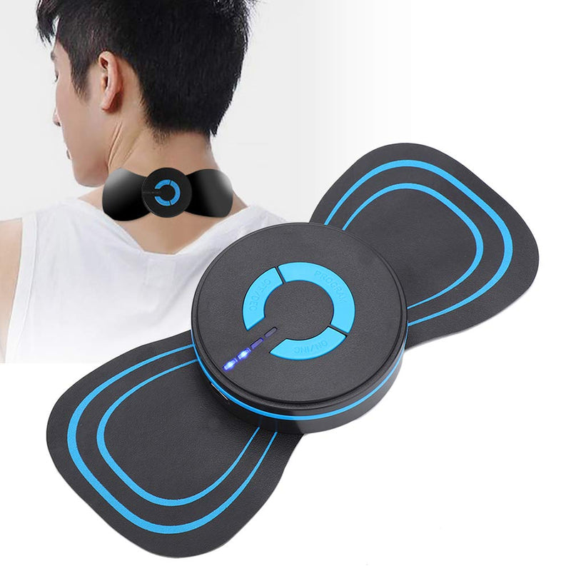 Electric Neck Massager,Cervical Massage Pad EMS Muscle Stimulator to Relieve Pressure, Mini Neck Massager 6 Modes and 6 Gears Massage Intensities Cervical Vertebra Massage Device(Rechargeable Type) Rechargeable Type - BeesActive Australia