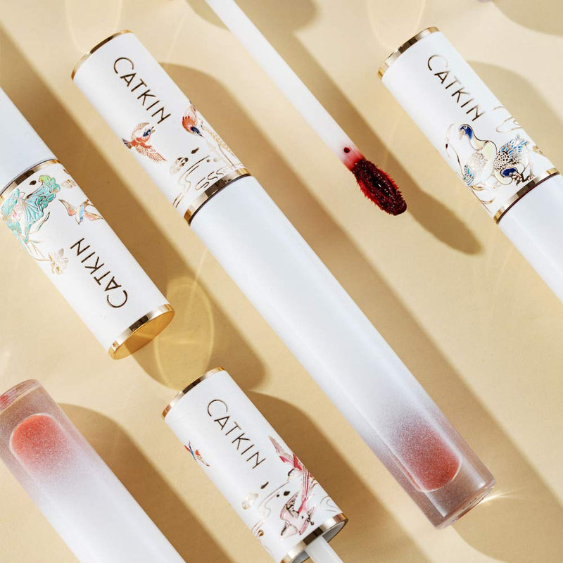 CATKIN Liquid Lipstick Jelly Lip Gloss Waterproof Long Lasting Satin Nourish Moisturizing Smooth Soft (C05) C05 - BeesActive Australia