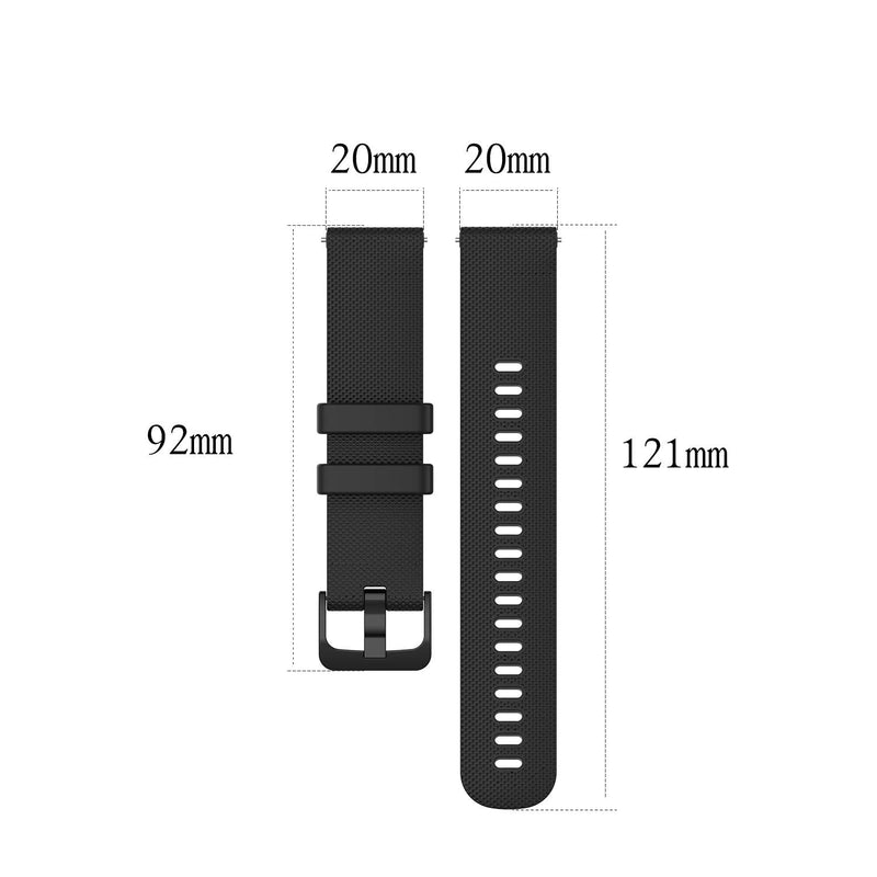 Anrir for Vivoactive 3 Watch Bands, 20mm Silicone Band for Garmin Forerunner 645/245 Music, Samsung Galaxy Watch 3 41mm/Galaxy Watch 42mm/Galaxy Watch Active 2 40mm/44mm Bands for Men Women-3Pack White+Rose Pink+Mint Green - BeesActive Australia