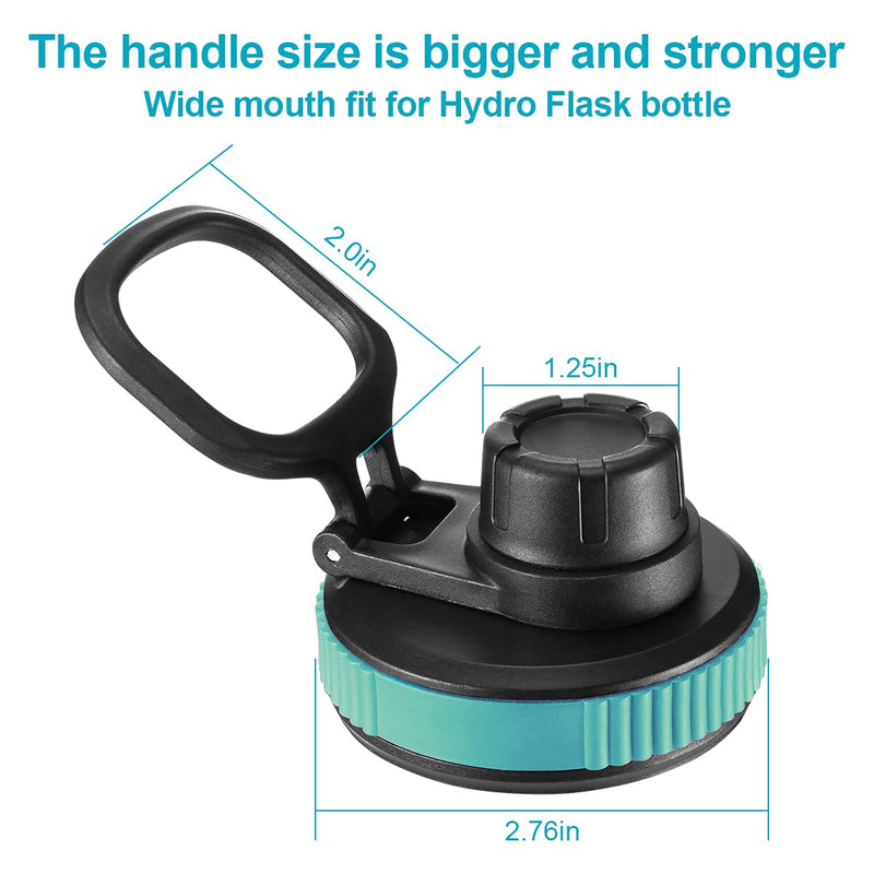 Spout Lid for Hydro Flask Wide Mouth Sport Water Bottles, Replacement Lid Accessories for Hydro Flask Chug lid with Big Handle Easy to Carry, Fits Most Wide Mouth Bottles BPA-FREE-Alpine - BeesActive Australia