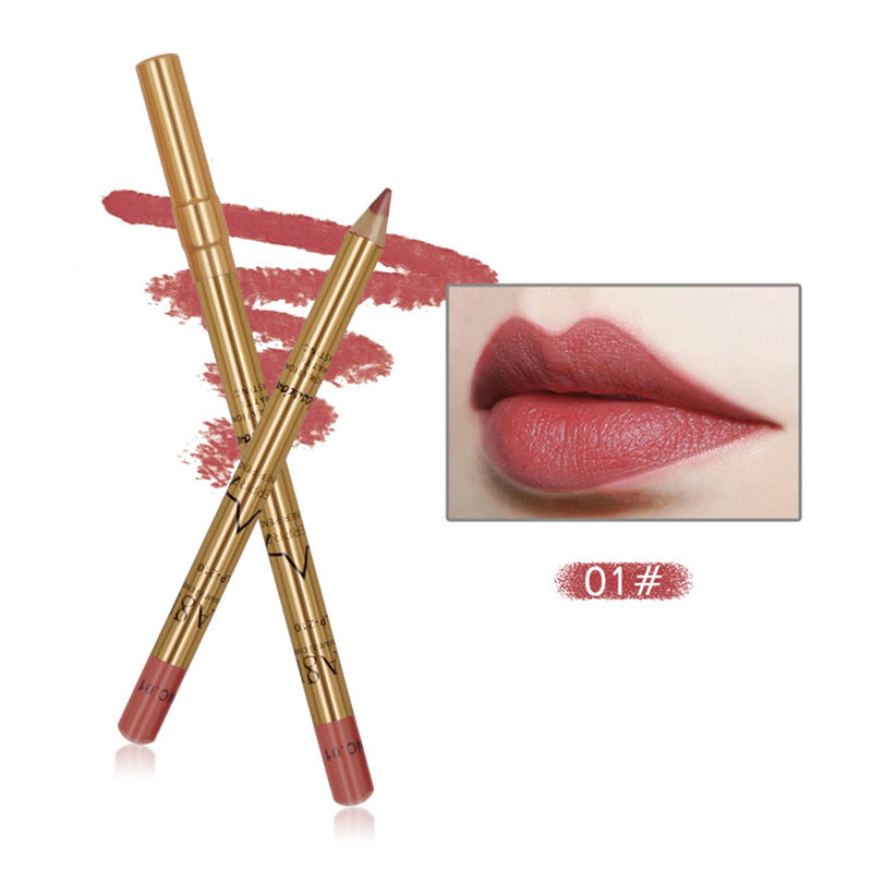 Wismee Lip Liner Pencil Set 8 Colors Professional Matte Lipliner with Sharpener Waterproof Long Lasting Smooth Natural Filler Contour Shaping Lip Makeup for Woman Soft Lip Liner Pen Makeup Cosmetic - BeesActive Australia