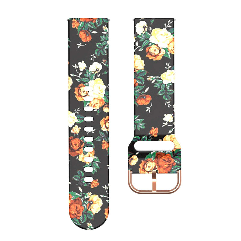 3-Pack Bands Compatible with Veryfitpro Smart Watch ID205 ID205L ID205S ID205U ID215G ID216 Uwatch 3 Smart Watch Band, Soft Silicone Pattern Printed Straps Replacement for Woman&Men (3 Colors B) Leopard &CamoPink&Flower - BeesActive Australia