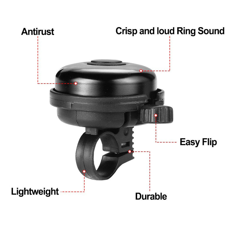 Accmor Classic Bike Bell, Aluminum Bicycle Bell, Loud Crisp Clear Sound Bicycle Bike Bell for Adults Kids - BeesActive Australia