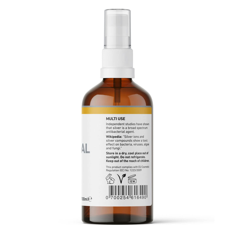 Nature's Greatest Secret Premium Quality Antibacterial Amber 80% Colloidal Silver Spray 100ml - BeesActive Australia