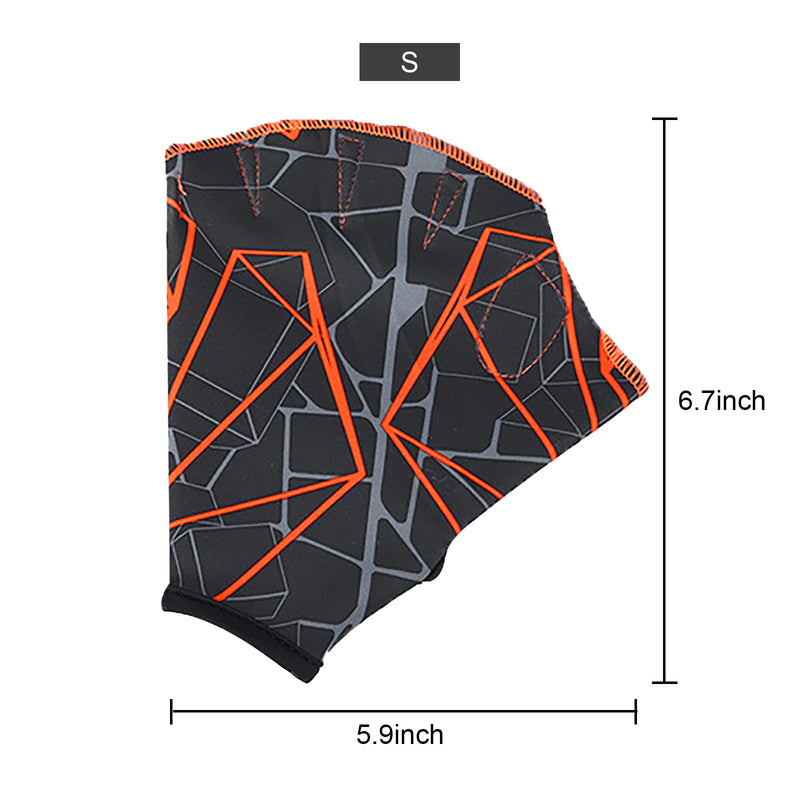 Aquatic Glove Open Finger Webbed Swimming Glove Elastic Nylon Water Training Paddle Adjustable Diving Hand Swim Gear Glove for Men Women Fitness Surfing Sport Hand Fin Diving Hand Web Equipment - BeesActive Australia