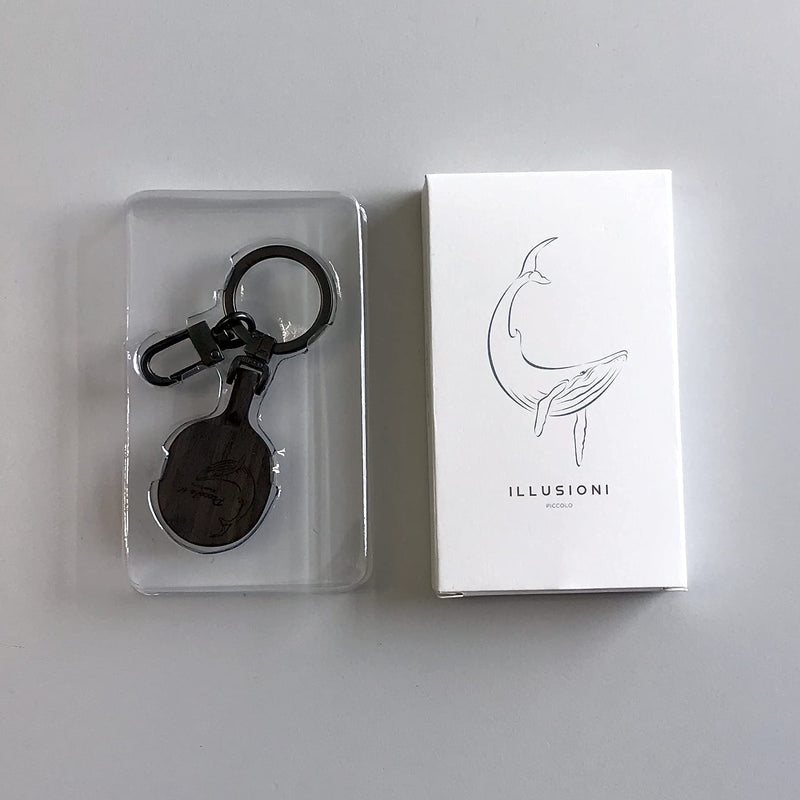Illusioni Piccolo TT (Table Tennis) Blade Table Tennis Racket Keychain/Key Ring - Wood - Best Gift for Ping Pong Lovers Ebony - BeesActive Australia