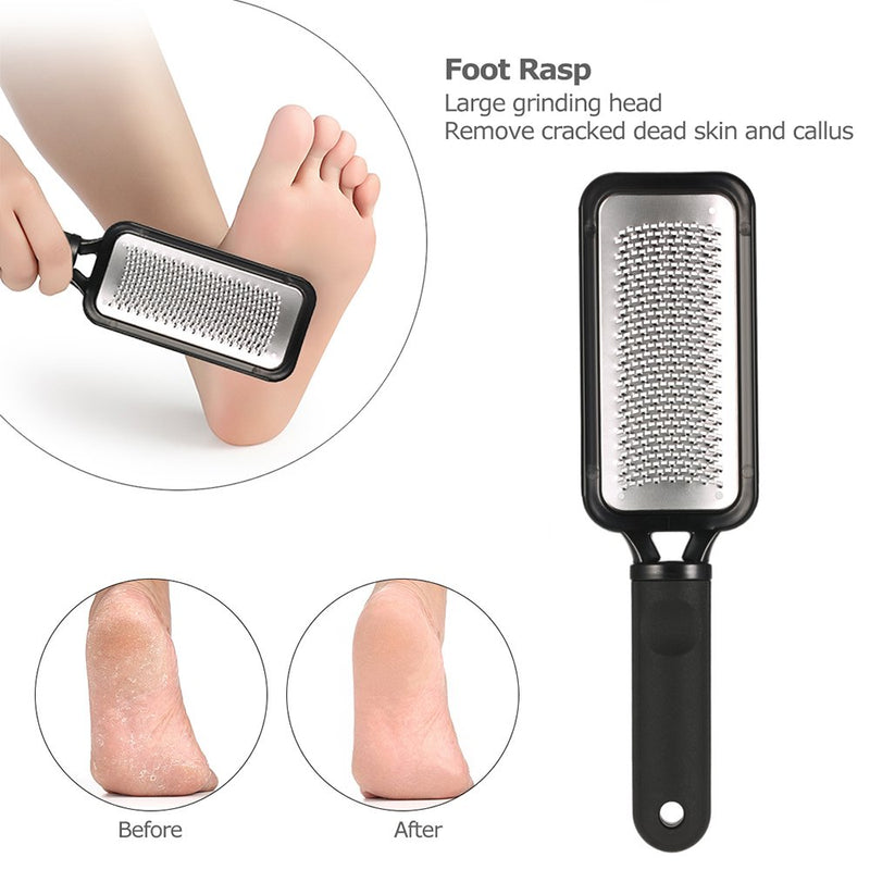 Yimart Large Foot Rasp Callous Remover Pedicure Tools Durable Stainless Steel Hard Skin Removal Foot Grinding Tool Foot Foot Rasp File Skin Care Foot File Skin Care - BeesActive Australia