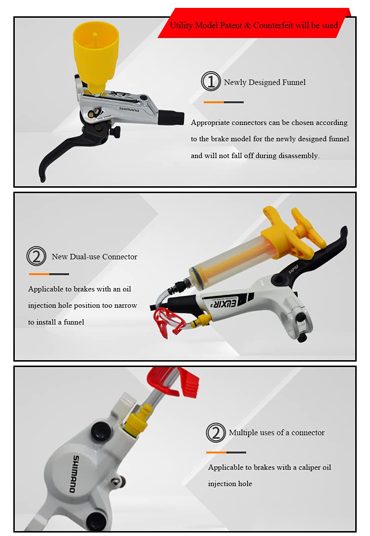 CYCOBYCO Brake Bleed Kit,Bicycle Hydraulic Disc Brake Mineral Oil Bleed Kit for Shimano,SRAM,AVID,MAGURA,TEKTRO,Hayes Compatible with All Models - BeesActive Australia