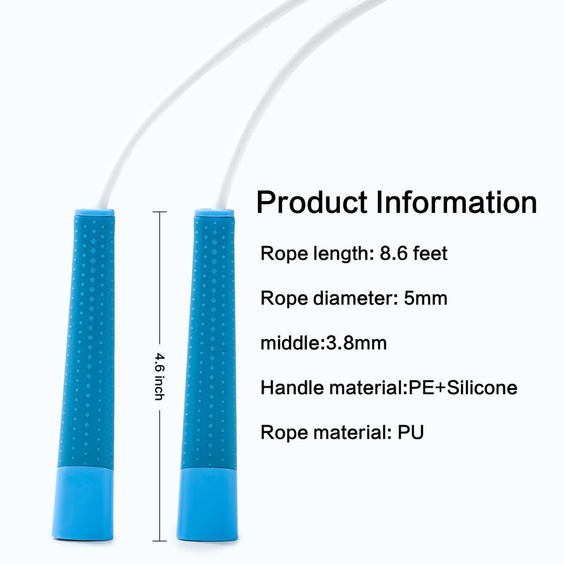 Gaoykai Kids Jump Rope with Silicone Comfortable Grips, Adjustable Tangle-Free Fitness Skipping Rope for kids girls boys women and men,Training, Workout and Weight Loss - BeesActive Australia