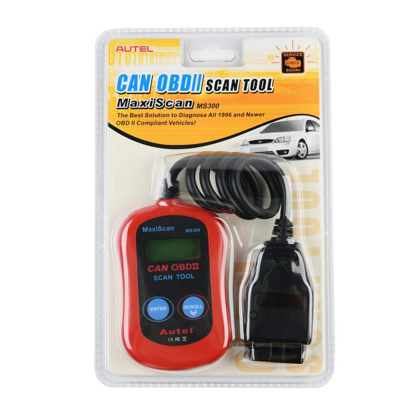 Autel MS300 OBD2 Scanner Code Reader, Turn Off Check Engine Light, Read & Erase Fault Codes, Check Emission Monitor Status CAN Diagnostic Scan Tool - BeesActive Australia