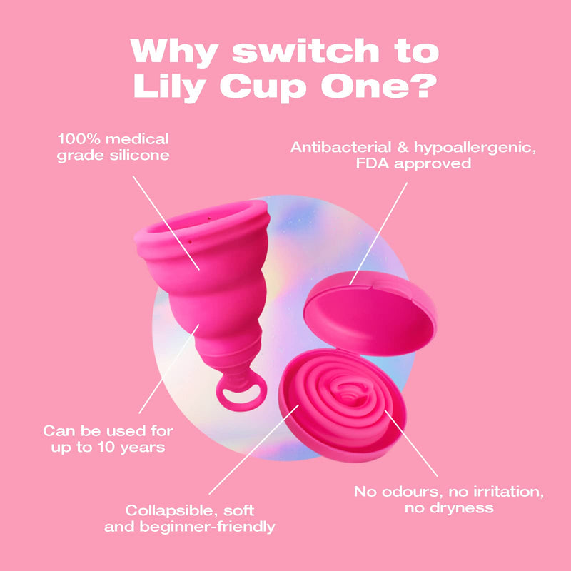Intimina Lily Cup One - The Collapsible Menstrual Cup for Beginners, Period Cup for Teens Multicolor 1 count (Pack of 1) - BeesActive Australia