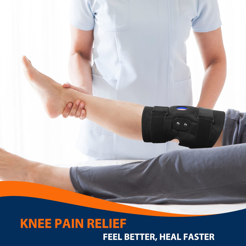 2 Pack Plus Size Knee Brace, Knee Braces for Knee Pain Plus Size. Knee Support for Women Men with Removable Dual Side Stabilizers. Relieves Meniscus Tear, Arthritis, Tendonitis Pain (Adjustable Strap) XX-Large - BeesActive Australia