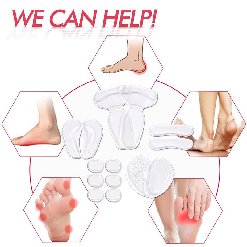 JuanYa 7 Pairs Heel Grips Liners Arch Support Back Heel Insoles Cushions Heels Pads Shoe Inserts Pain Relief Foot Protector - BeesActive Australia