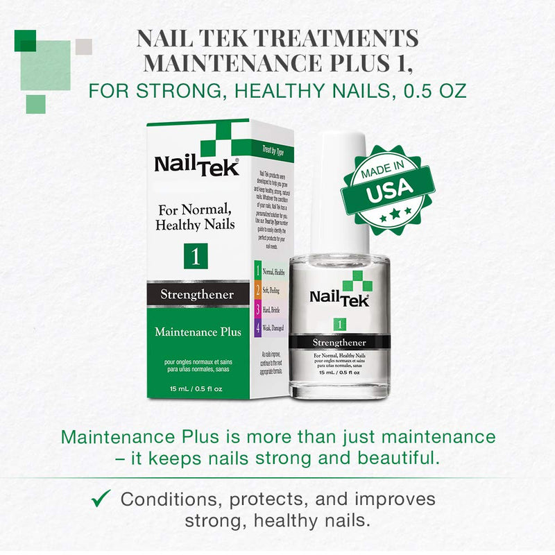 Nail Tek Treatments Maintenance Plus 1- For Strong, Healthy Nails 1-Pack - BeesActive Australia