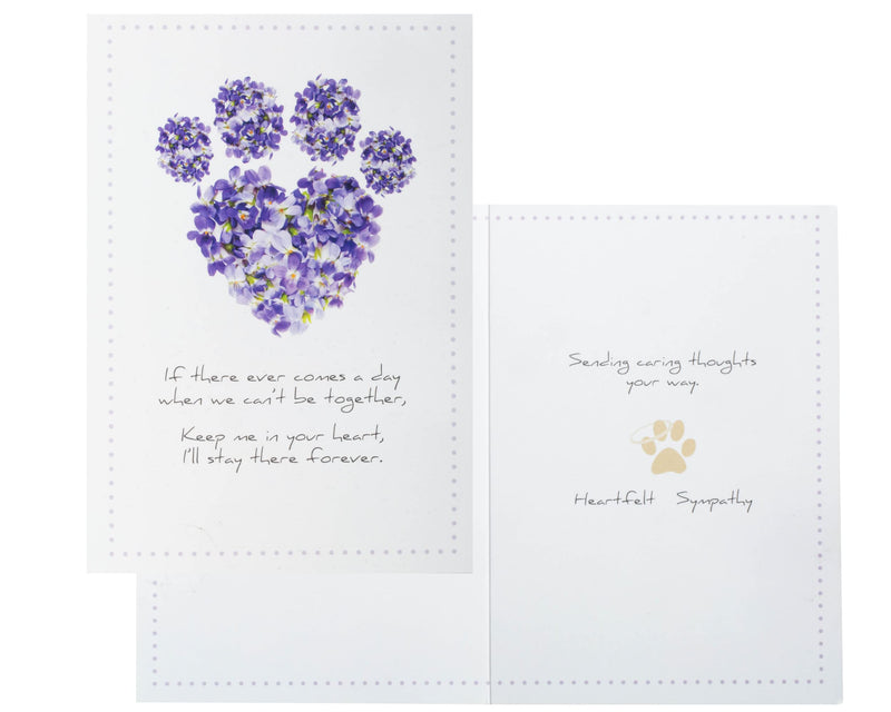 Dog Speak Loss of Pet Sympathy Card Two (2) Pack - If There Ever Comes A Day... Dogs Come Into our Lives - Thinking of You - BeesActive Australia