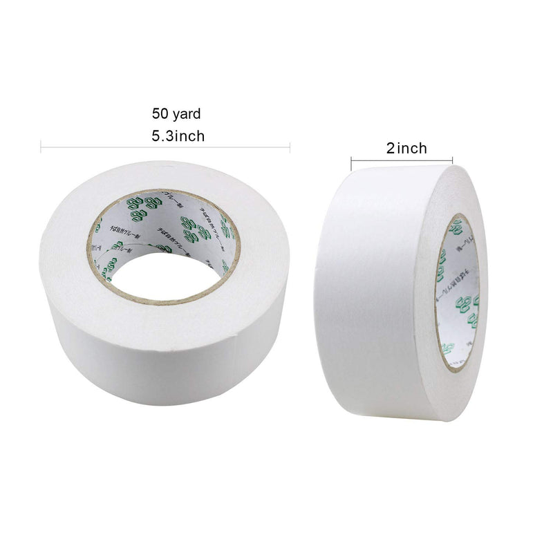 Golf Grip Tape Double Sided for Golf Clubs Grip Installation, Golf Grip Strip Multifunctional Putter Tape, Cropable Strips Strong Adhesiveness(2" x 50yard /1" X50yard) 2"X50yard - BeesActive Australia