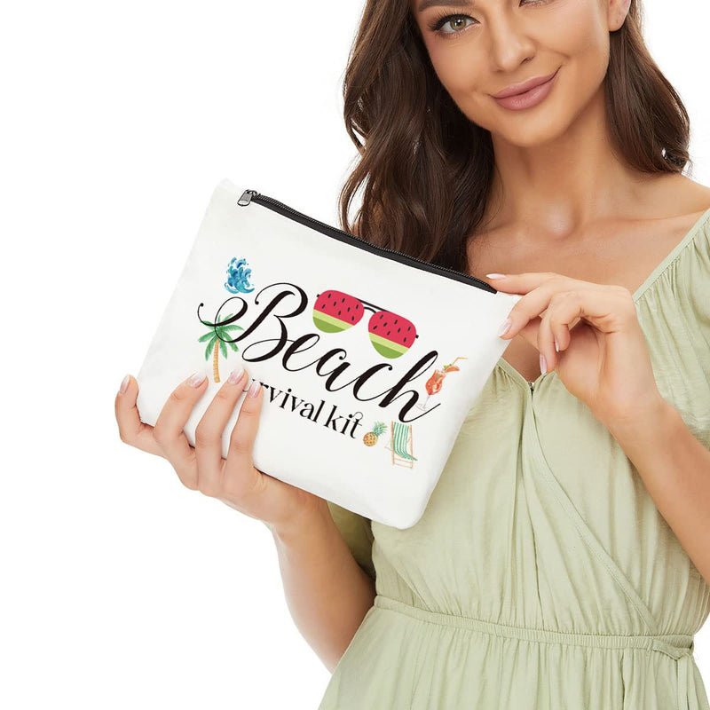 Beach Bags for Women, Sunscreen Bag, Beach Kit, Beach Bags for Women, Beach Survival Kit, Waterproof Makeup Bag, Wictoria Secret Makeup Bag, Beach Gifts for Women, Small Beach Bag - BeesActive Australia