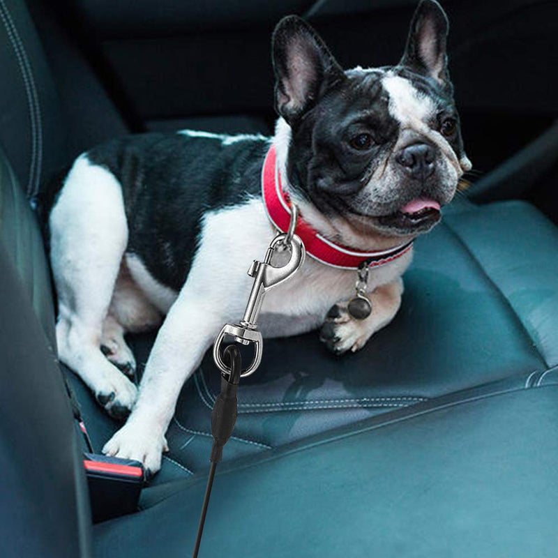 YuCool Dog Car Safety Seat Belt, 2 Pack Chew Proof Steel Cable Restraint Vehicle Belt Fit for Large, and X-Large Dogs - BeesActive Australia