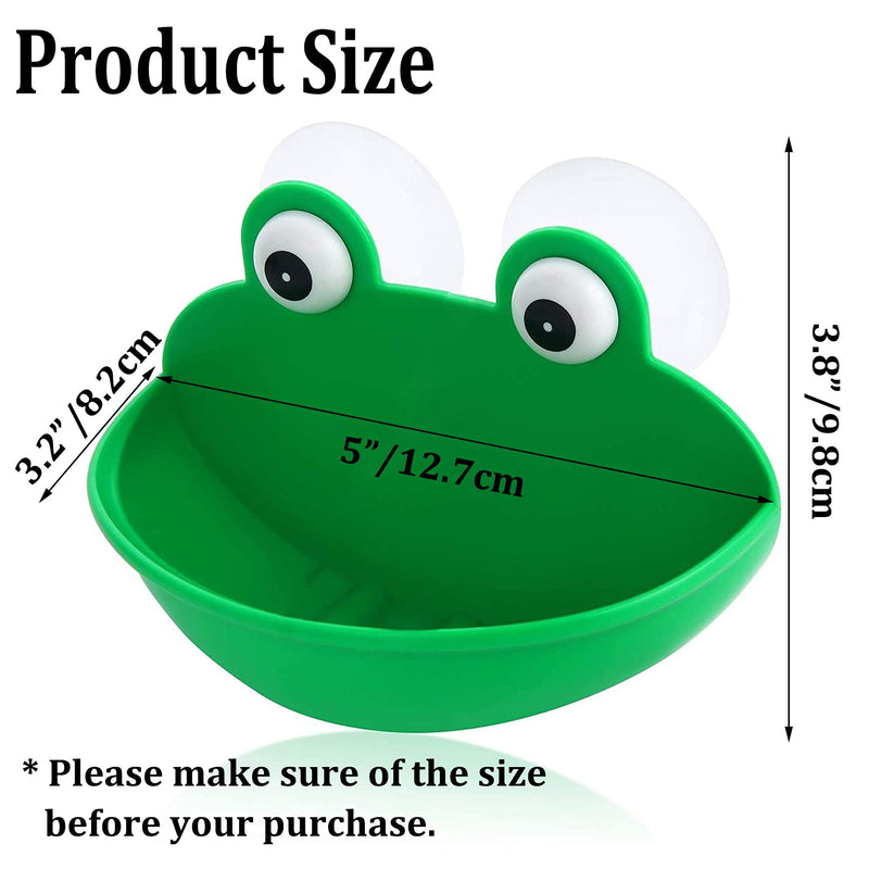 PINVNBY 2 Pack Amphibian Aquatic Frog Habitat Plastic Frog Habitat with Suction Cups Cute Fish Tank Decoration for Tree Frog Gecko Toad Turtle Tadpole and Other Small Aquatic Animals - BeesActive Australia