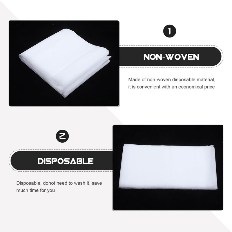 Heallily Bed Cover 10 Pcs Disposable Bed Sheets Salon Nonwoven Bed Cover Massage Bed Sheets for Massage, Facial, Wax SPA Accessories (White) White - BeesActive Australia