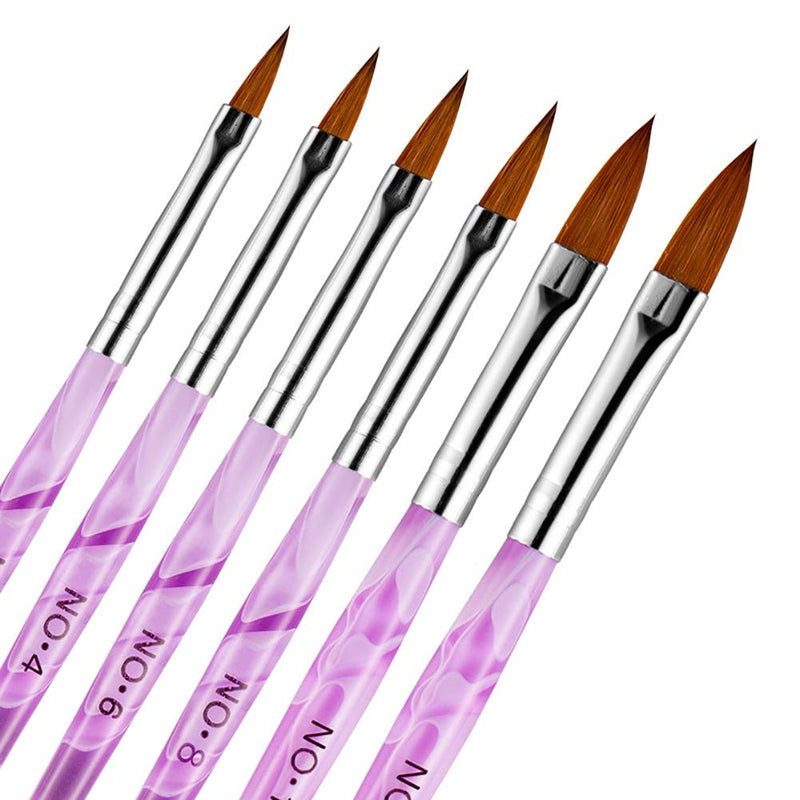 DANNEASY 13 Pcs Acrylic Nail Art Brush Set UV Gel Builder Brush Nail Carving Pen Painting Flower Nail Art Salon DIY Manicure Tools Kit 1 - BeesActive Australia