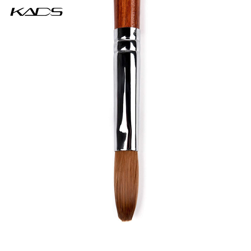 KADS Kolinsky Sable Acrylic Nail Art Brush Red Wood Pen Nail Brush for Nail Art Manicure Tool (14#) - BeesActive Australia