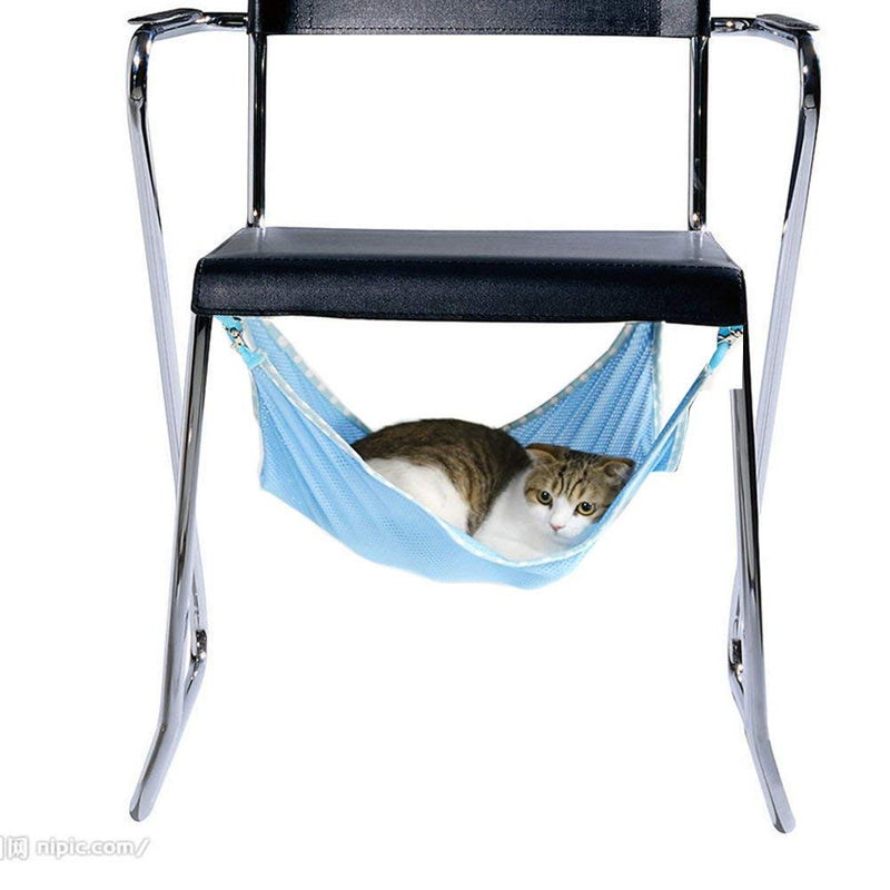 Winnsty Cat Hammock Summer Breathable Mesh Pet Hammock Bed, Under Chair Hammock Cradle Crib for Small Animals Large - BeesActive Australia