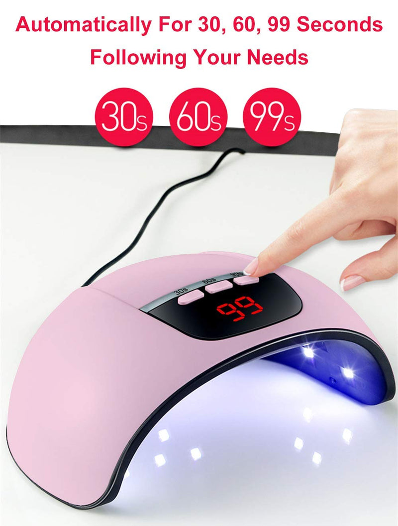 Gel Nail Polish Kit, 45W Nail Dryer Curing Lamp with Nail Art Tools, 3 Timer Setting, Base Nail Tools Decorations and Manicure Tools - BeesActive Australia