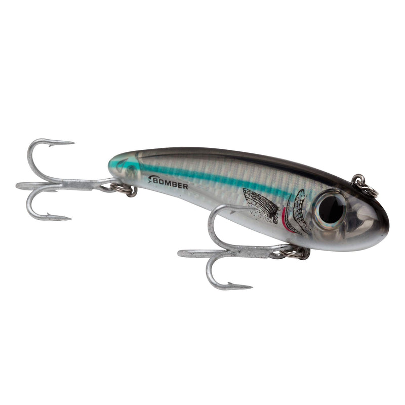 [AUSTRALIA] - Bomber Lures Mullet Slow-Sinking Twitch / Walking Saltwater Fishing Lure - Excellent for Speckled Trout, Redfish, Stripers and More, 3 1/2 Inch, 5/8 Ounce Silver Mullet 