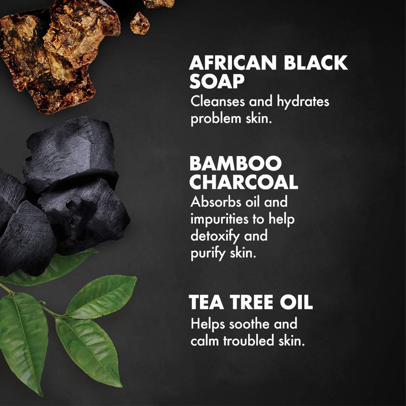 SheaMoisture African black soap bamboo charcoal body scrub exfoliate, 6 Ounce - BeesActive Australia