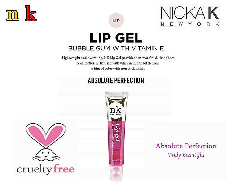 VARIETY SET OF 5 NK Hydrating Lip Gel - Vitamin E (Clear, Rosehip Oil, Bubble Gum, Cherry, Strawberry) - BeesActive Australia