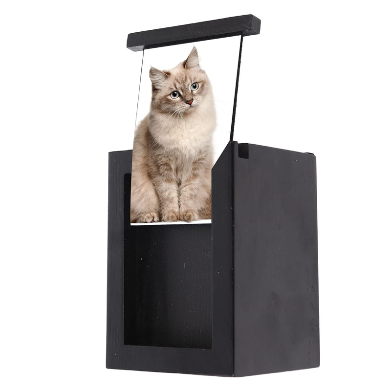 NEWDREAM:pet Cremation Box with Photo Frame,Dog urns for Ashes,pet Urns, Dog Cremation Box for Ashes, Pet Ashes Photo Box,Ash Box for Cat or Dog, Wood Keepsake Memorial Urns. (Black) black S - BeesActive Australia