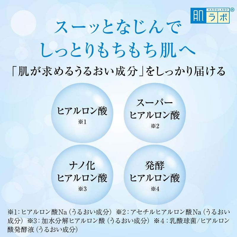 Rohto Hada-Labo Goku-jun Hyaluronic Milky Lotion Refill 140ml / 4.7 floz. (Japan Import) 4.7 Fl Oz (Pack of 1) - BeesActive Australia