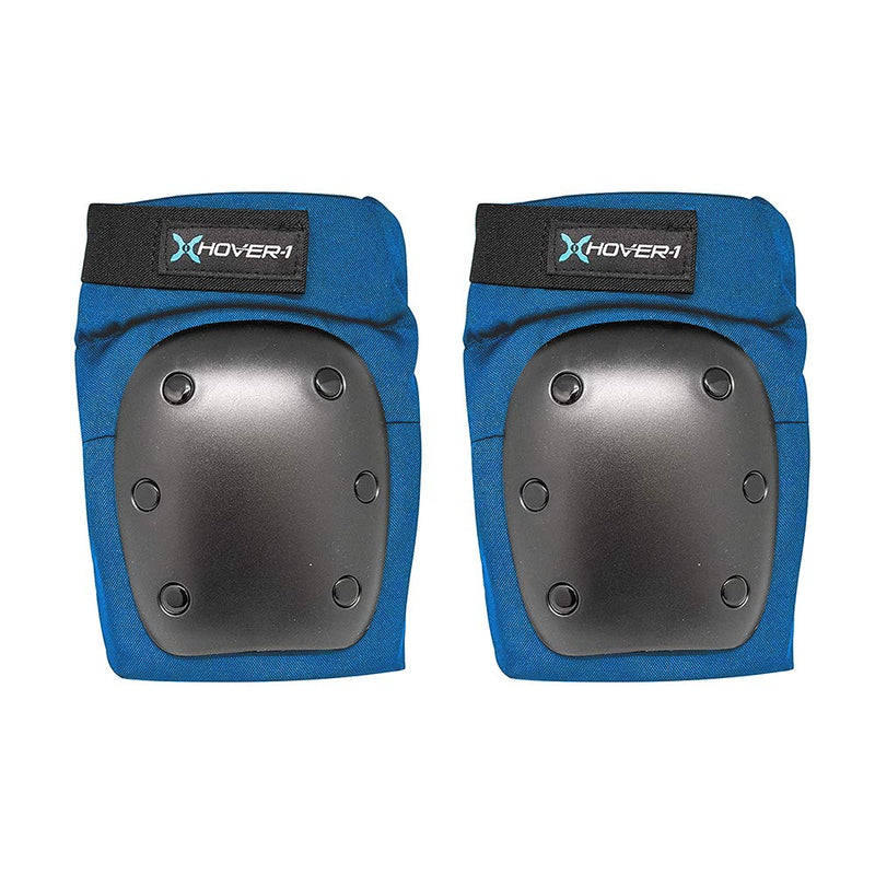 Hover-1 Nylon Protective Elbow Pads | Knee Pads & Wrist Guards, For Ages 8+, Hard PP Shells for Impact Resistance & EVA Foam Protective Padding, Medium, Blue - BeesActive Australia