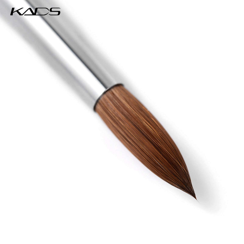 KADS Kolinsky Sable Pen Red Wood Acrylic Brush for Nail Art Nail Art Manicure Tool Acrylic Nail Brushes-12# size12 - BeesActive Australia