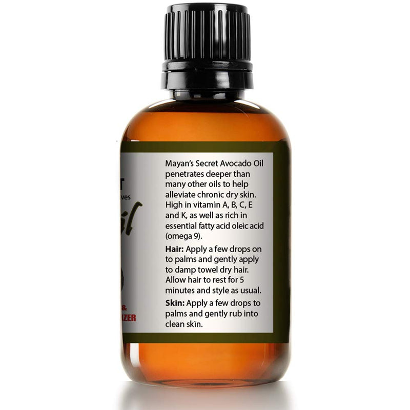 Avocado Oil USDA Certified Organic,Natural Cold Pressed -Massage Body Oil Moisturizer-Rich in Vitamin E and Oleic Acid - BeesActive Australia