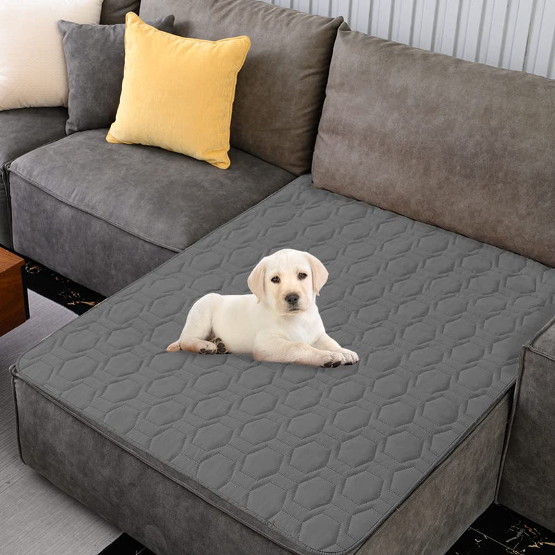 Tcksstex Waterproof & Non-Slip Dog Bed Cover and Pet Blanket Sofa Pet Bed Mat ，car Incontinence Mattress Protectors Furniture Couch Cover for Most Cats Dogs, Pets<30x70-Dark Grey> Dark Grey 30x70Inch (Pack of 1) - BeesActive Australia
