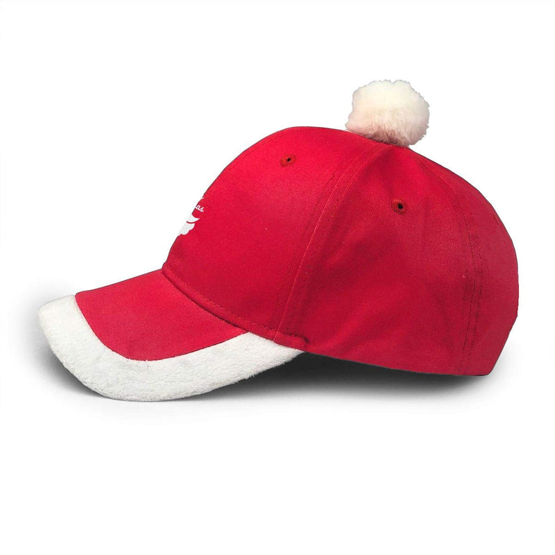 KKMKSHHG Merry Christmas Hat Unisex Adult Vintage Adjustable Santa Baseball Cap Red/White Merry Christmas Santa Claus One Size - BeesActive Australia