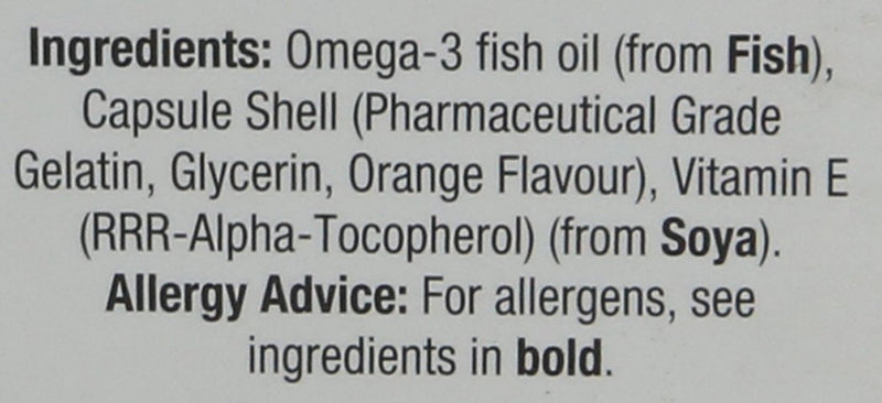 Vitabiotics Ultra Omega-3 Fish Oils Capsules with DHA EPA Nutritional Supplements for Heart Brain and Eye Vision Omega 3 Fish Oil - BeesActive Australia