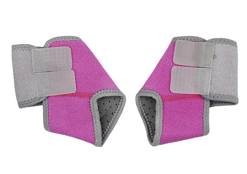 2 Pack Kids Child Adjustable Nonslip Ankle Tendon Compression Brace Sports Dance Foot Support Stabilizer Wraps Protector Guard for Injury Prevention & Protection for Sprains, Sore or Weak Ankles (Small (Pack of 2), Hot Pink) Small (Pack of 2) - BeesActive Australia
