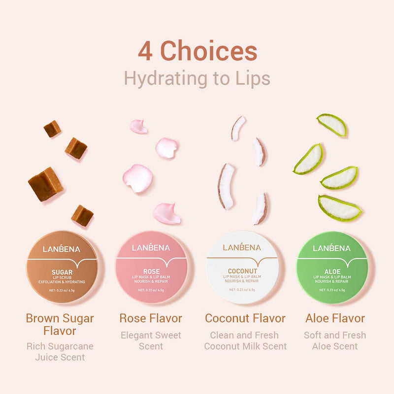 Lip Mask Aloe Scrub Cream for Moisturizing Softening Keratin Fading Lip Lines Improving Lips Peeling Keeping Lip Smooth Elasticity (Aloe) Orange - BeesActive Australia