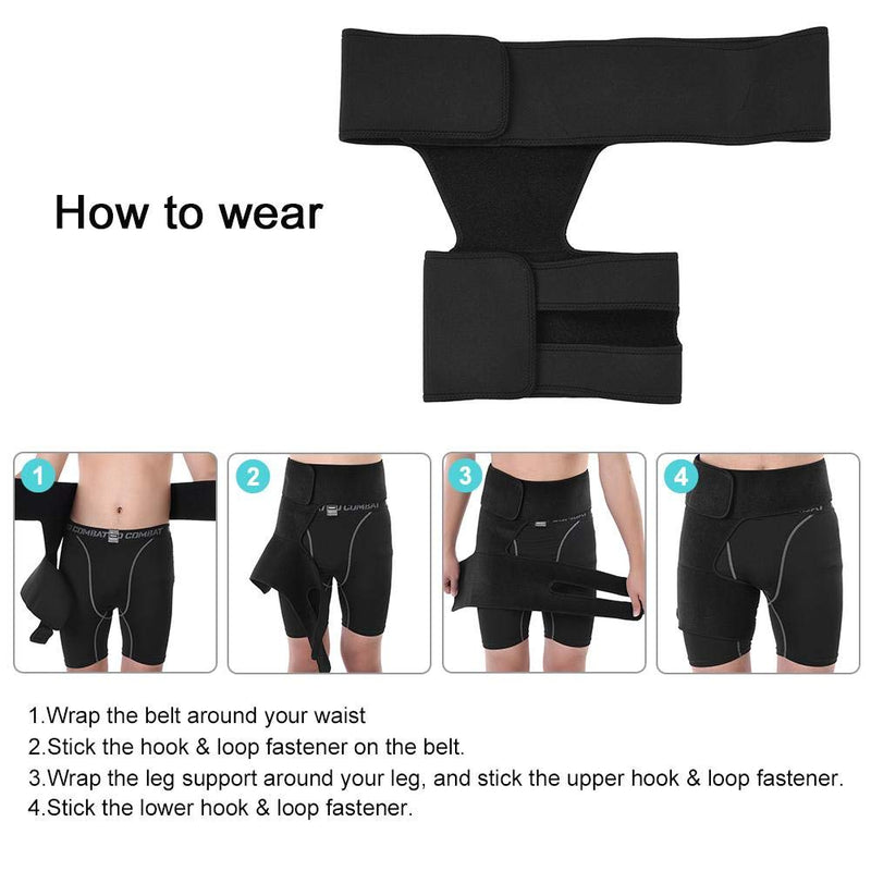 Thigh Support Thigh Support Breathable Unisex Hip Thigh Support Brace Muscle Elongation Prevention Belt Sports Protection - BeesActive Australia