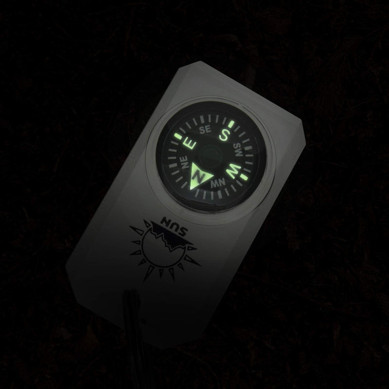 MiniComp - Zipperpull Mini Compass with Split Ring | Easy-to-Read Compass for Jacket, Parka, or Pack - BeesActive Australia