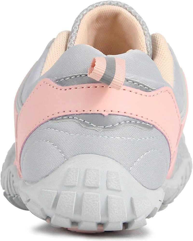 Oranginer Women's Barefoot Shoes - Wide Toe Box - Zero Drop - Minimalist Shoes 9 Gray Pink - BeesActive Australia