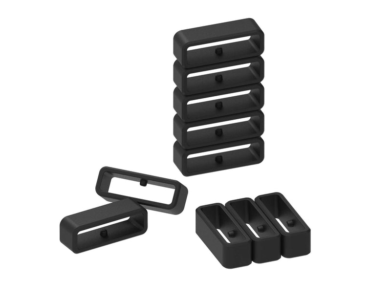 11-Pack Non-Slip Design Replacement Silicone Fastener Rings Connector Security Loop Band Keeper Safe Rings Compatible with Garmin Approach S10/S20/S60 S62 S5 S6/Forerunner 745 Smart Watch Bands - BeesActive Australia